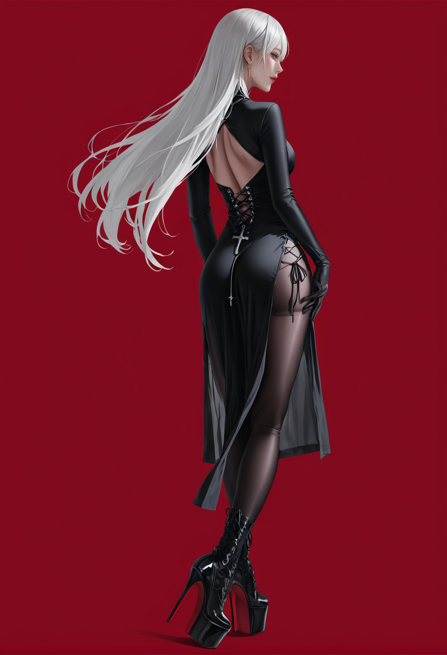 31302-2222551270-1girl,solo,red background,,ruanyi0849,black bodysuit,black dress,black gloves,cross-laced clothes,pelvic curtain,side slit,see-t.png